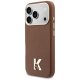 Karl Lagerfeld Karl Head Logo MagSafe dėklas iPhone 17 Pro Max, rudas