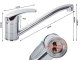 Kitchen Sink Faucet with Long Spout, Chrome