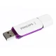 USB atmintinė Philips Snow Edition 64 GB USB 2.0, balta / violetinė