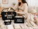 Sauskelnių krepšys „Mommy Bag“ 3in1 su organizatoriumi ir kosmetine, juodas