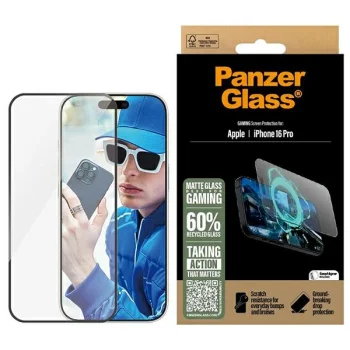 Apsauginis stiklas PanzerGlass Gaming, skirtas iPhone 16 Pro 6.3"