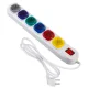 Maclean MCE509 W maitinimo ilgintuvas, 6 lizdai, su jungikliu, 1,5 m, baltas