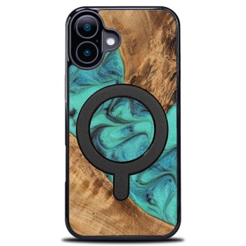 „Bewood Unique“ dėklas „iPhone 16“ telefonui su MagSafe, turkio spalvos
