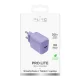 Sieninis įkroviklis Puro Pro Lite 30W USB-C, violetinis