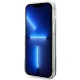 Guess Flower Liquid Glitter dėklas telefonui iPhone 14, mėlynas