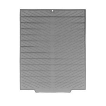 Dish Drying Mat for Kitchen Counter 43x33 cm, Grey