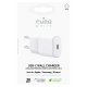 Puro White 20W Power Delivery USB-C tinklo įkroviklis, baltas