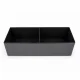 Foldable Upholstered Pouf with Storage, Dark Grey