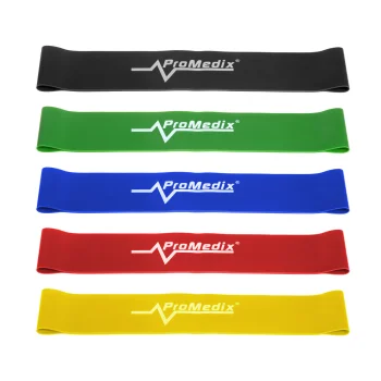 Lateksinės pasipriešinimo juostos Promedix PR-700, 5 vnt. (50 cm)