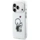 Karl Lagerfeld Karl & Choupette Back MagSafe dėklas iPhone 17 Pro Max, Skaidrus