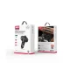 XO BCC08 FM Transmitter Bluetooth Car Adapter with 3.1A Fast Car Charger, Black