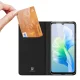 Atverčiamasis dėklas Dux Ducis Skin Pro telefonui Vivo V23e su stovo funkcija, juodas