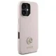 Guess Silicone Logo Strass 4G dėklas, skirtas iPhone 16, šviesiai rožinis