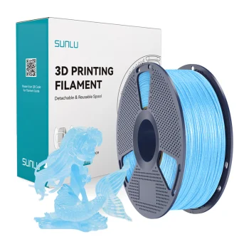 SUNLU PLA Twinkling 3D spausdintuvo plastikas 1.75 mm 1 kg (Shiny Blue)