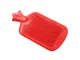 Rubber Hot Water Bottle, Heating Pad, Warmer, Water-Filled Bag 2L, Red