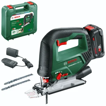 Akumuliatorinis siaurapjūklis Bosch AdvancedSaw 18V-140 (1x 2.0 Ah)