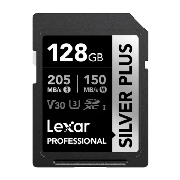 Atminties kortelė Lexar Professional SILVER PLUS SDXC 128GB (LSDSIPL128G-BNNNG)