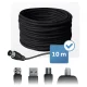 Berdsen BD-955 aktyvi vidaus ir lauko TV antena DVB-T2 4K, juoda