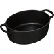 Ketaus troškintuvas Le Creuset Signature, ovalus, 29 cm, 4.7 l, juodas