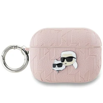 Karl Lagerfeld dėklas, skirtas AirPods Pro 2, Monogram, rožinis