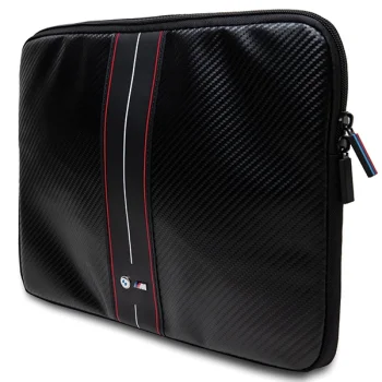 BMW Carbon & Red Stripe Sleeve for 14" Laptop, Black