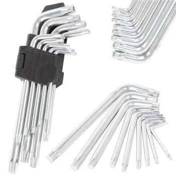 Hex and Torx Key Wrench Set 1.5-10 mm, T10-T50, 9 pcs.