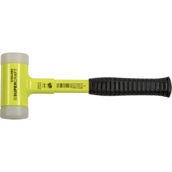Plaktukas minkštais antgaliais Halder SUPERCRAFT 40 mm, geltonas ir juodas
