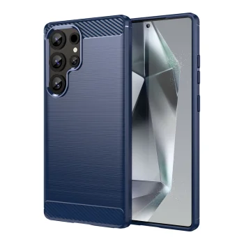 „Carbon Case“ dėklas „Samsung Galaxy S25 Ultra“ telefonui - Mėlynas