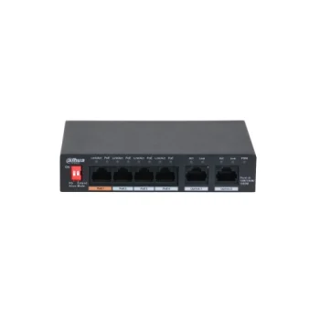 Gigabitinis PoE komutatorius PFS3006-4GT-60 (4x PoE, 2x Uplink, 60W)