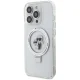Karl Lagerfeld dėklas iPhone 13 / 13 Pro Ring Stand Karl&Choupette MagSafe, baltas