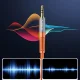 Garso laidas Orico AXRF 3.5 mm mini jack į 2x RCA lizdą 3 m, oranžinis