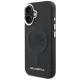 Karl Lagerfeld Initial & Metal Logo MagSafe dėklas iPhone 16, juodas