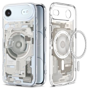Spigen Ultra Hybrid Mag Zero One dėklas, skirtas iPhone 17 / 17 Air, pilkas