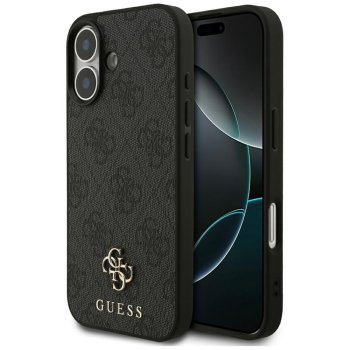 Guess 4G Small Classic Logo MagSafe dėklas iPhone 17, juodas