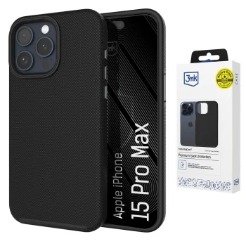 Dėklas 3mk Fortis MagCase skirtas iPhone 15 Pro Max, juodas