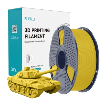 Sunlu PLA+ High-Speed 3D plastikas 1.75 mm, geltonas