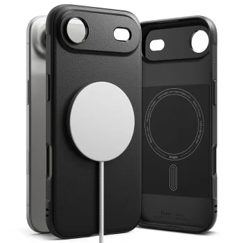 „Ringke Onyx Magnetic“ dėklas „iPhone 17 Air“ telefonui, juodas