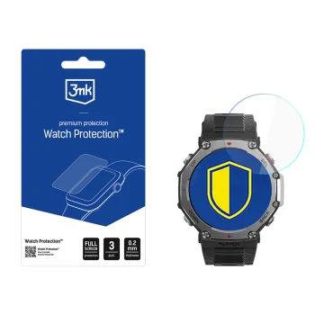 3mk FlexibleGlass hibridinis apsauginis stiklas, skirtas Amazfit T-Rex 3