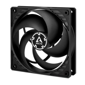 ARCTIC P12 Pressure-Optimised Case Fan, 3-pin, 120mm, Black