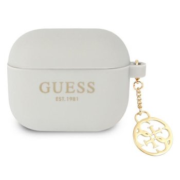 Guess Charm 4G Collection dėklas AirPods 3 ausinėms GUA3LSC4EG pilkas