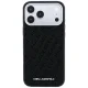 Karl Lagerfeld Grained Allover Logo MagSafe dėklas iPhone 17 / 18 Pro Max, juodas