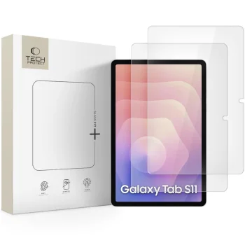 Tech-Protect Glass Fit+ Tempered Glass for Samsung Galaxy Tab S11 11.0 (2-Pack) Transparent