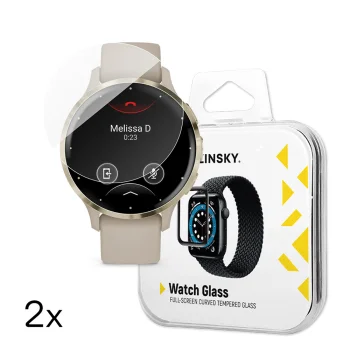 Wozinsky Full Glue grūdintas apsauginis stiklas Garmin Venu 3S 41mm, 2 vnt.