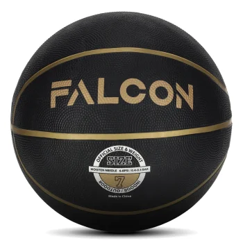 Krepšinio kamuolys 4Fizjo Falcon, 7 dydis, juodas