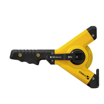 Matavimo juosta su rėmu STABILA LBM 1000 Steel 30 m, geltona/juoda