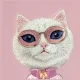 Nimmy iPhone 17 Pro dėklas Cool&Cute 2.0 Cat, rožinis