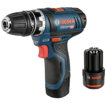 Akumuliatorinis gręžtuvas-suktuvas Bosch GSR 12V-15 FC Professional su 2x 2.0 Ah akumuliatoriais