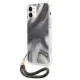 Guess iPhone 12 mini dėklas Marble Collection, pilkas