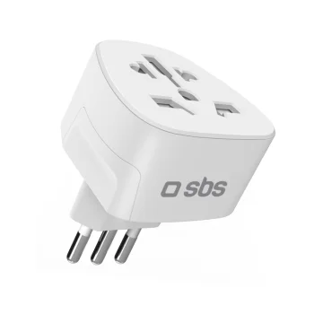 SBS Universal IT kelioninis adapteris, baltas