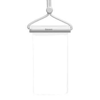 Baseus AquaGlide Waterproof Phone Case IPX8 7.2" with Slide Lock - White